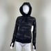 Athleta Womens Size XXS Black Camo Triumph Full Zip Cotton Hoodie NEW Jacket