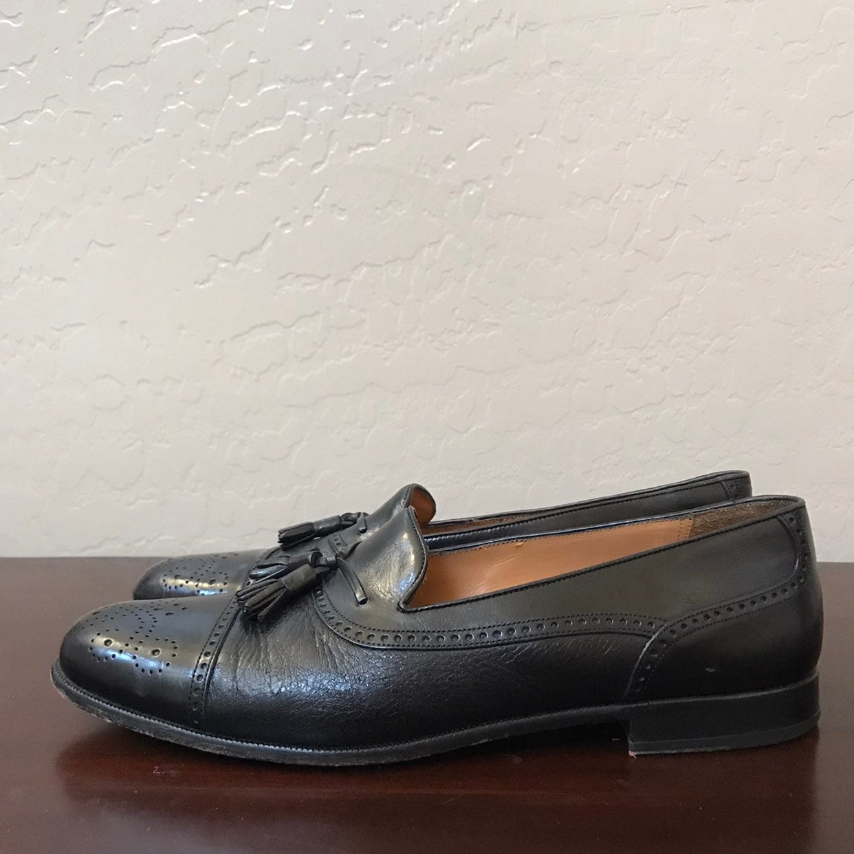 Men's Mezlan Black Tassel Dress Shoes
