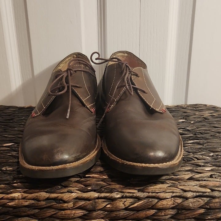 Original Penguin Brown Derby Oxford Men's Shoes Leather Size 11 Lace Up