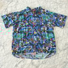 Vintage Reyn Spooner Disney Men's L Hawaiian Cruise Rayon Shirt