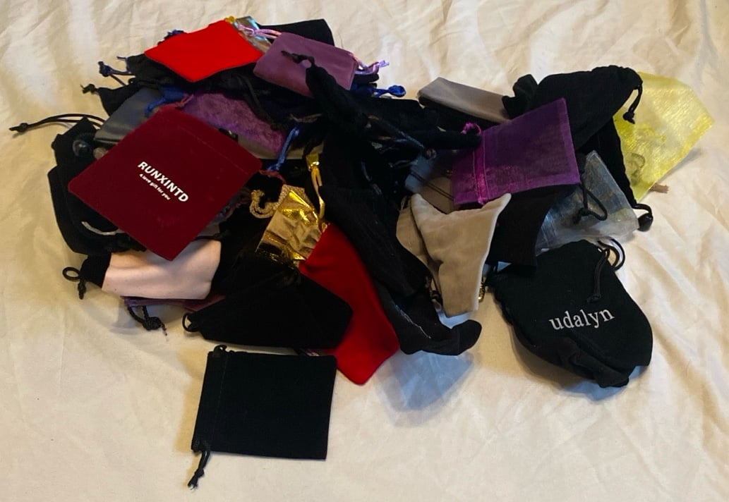 Lot of 85 Jewelry Bags