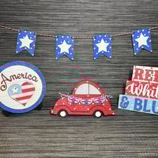 4th of July/Americana Tiered Tray Set
