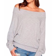 We The Free Size S Palisades Long Sleeve Wide Neck Free People Raglan Sleeve