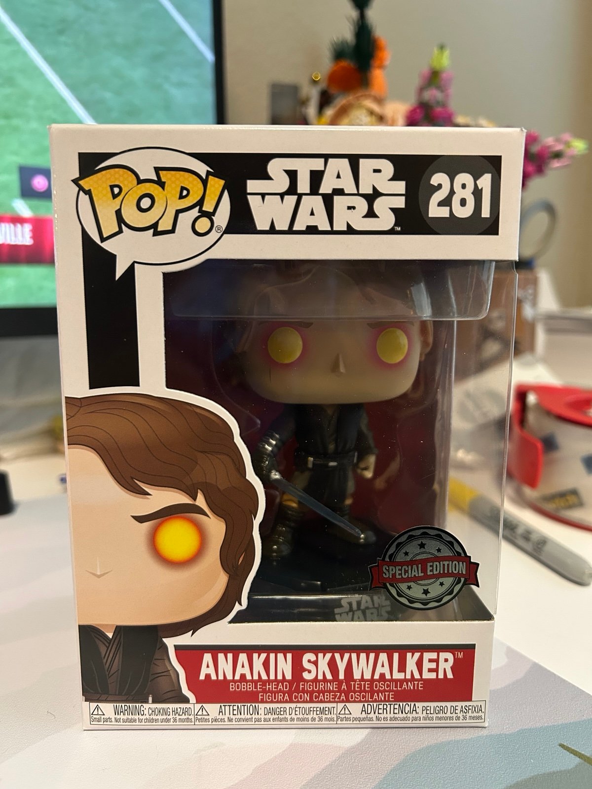 Star Wars Special Edition Funko Pop #281 Anakin Skywalker (In Hard Protector)