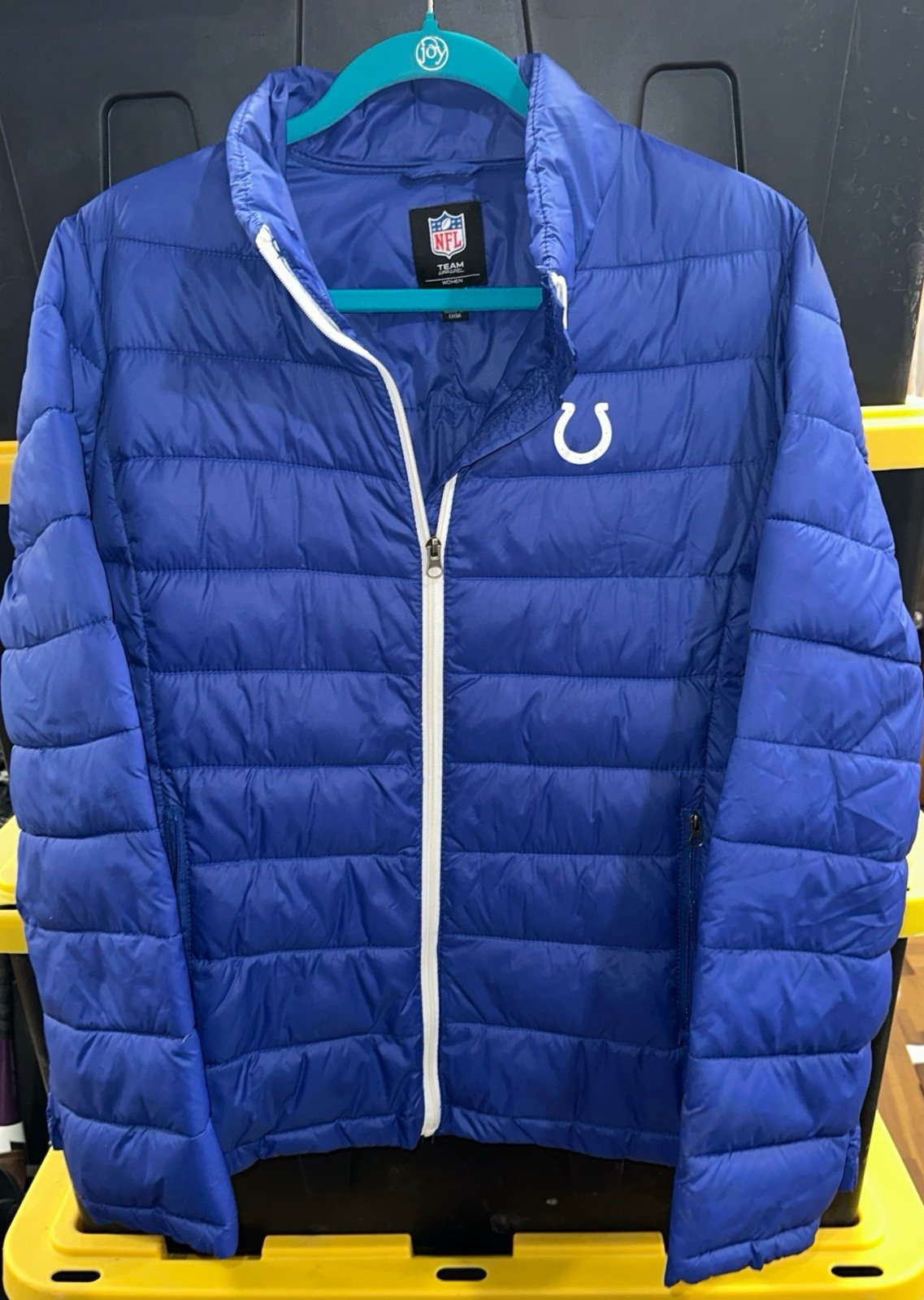 NFL Team Apparel Indianapolis Colts puffer Jacket size womens XL EUC!!