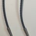 Vintage 1995 Metal Bolo Tie, Alpaca Silver and Blue Turquoise Stone, Shells
