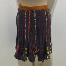 Ivko Cotton Floral Skirt Size 38 (Medium) Structure Pattern Skirt Made In Serbia