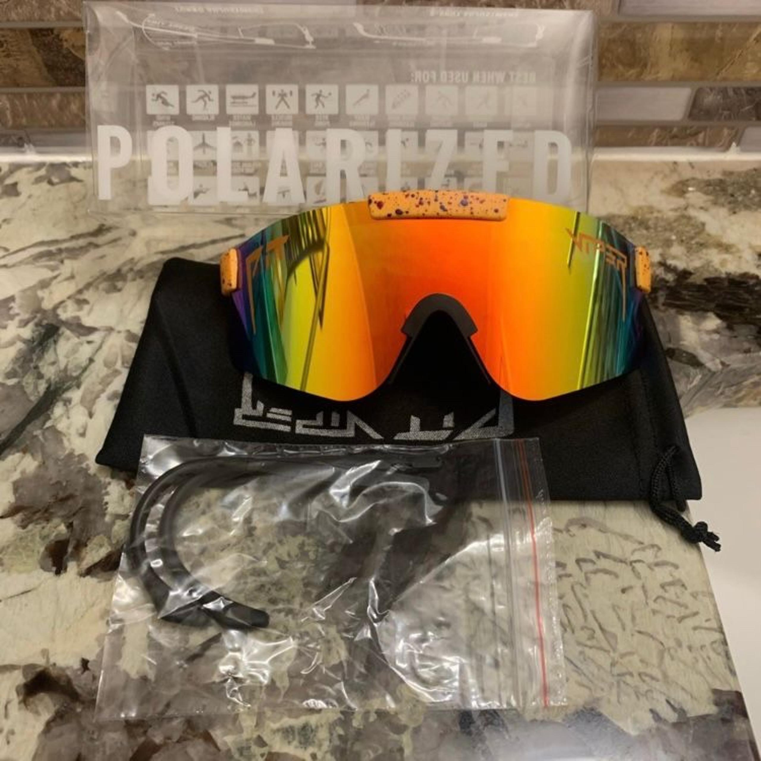 Viper Polarized Men Sport Sunglasses Driving Pilot Fishing Pit Wrap Glasses 26