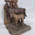 Bookends Western Style Horse With Foal Colt Saddle Heavy Resin Wood Look