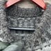 Wool Fair Isle Vintage Cable Knit Gray Winter Sweater Women’s Medium