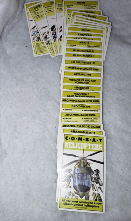 Ace Combat Helicopters Flash Cards