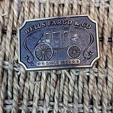 Wells Fargo stagecoach belt buckle