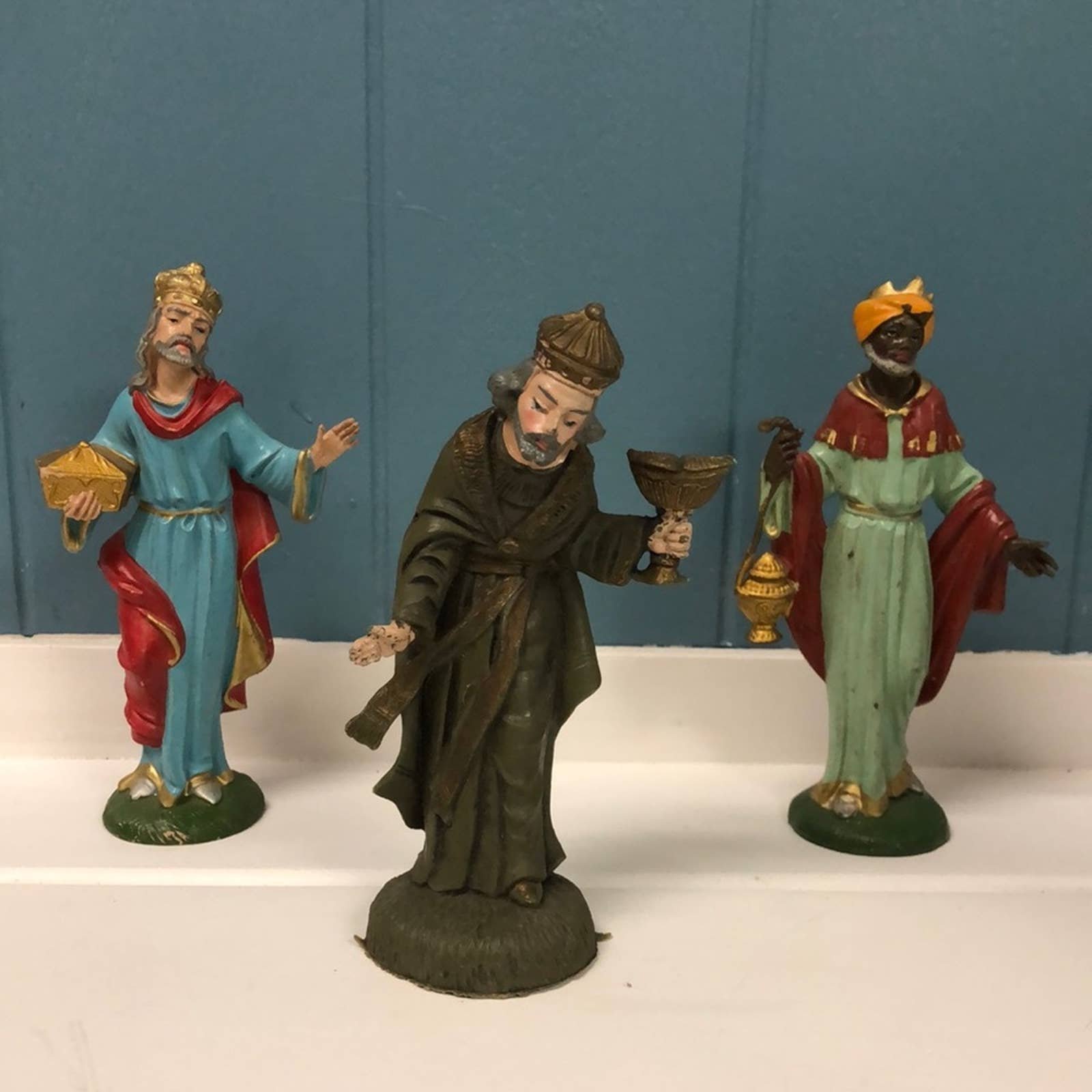 Fontanini Style NATIVITY Figures made in Italy 5 Scale 3 Kings nativity scene