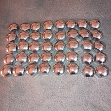 40 VW Porsche lug nut chrome covers NEW