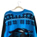 NWT NFL Carolina Panthers Blue Black Argyle Logo Ugly Christmas Sweater Size 2XL
