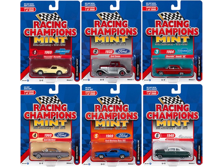 2019 Mint Release 1 30th Anniversary (1989-2019) Set B of 6 Cars Limited Editi