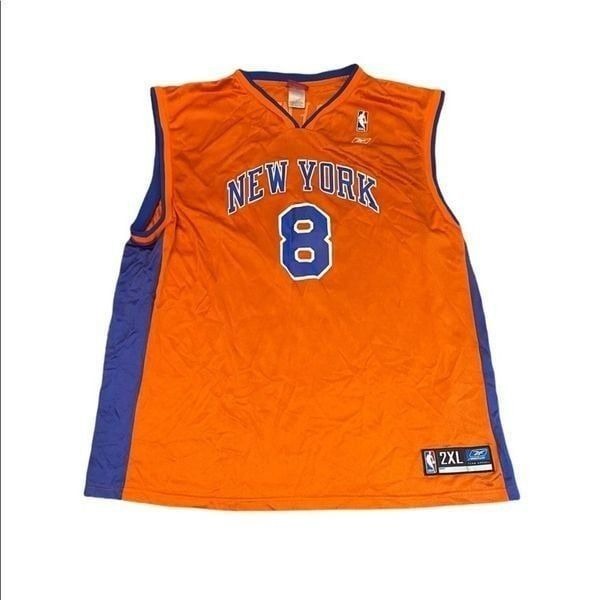 Vintage Reebok Latrell Sprewell Orange New York Knicks jersey size 2XL #90s