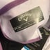 Callaway white purple black golf shirt