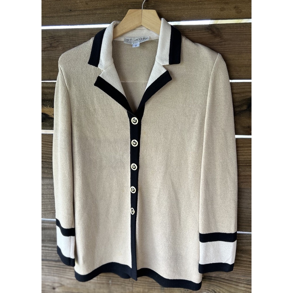 St. John Collection Knit Jacket Size 2