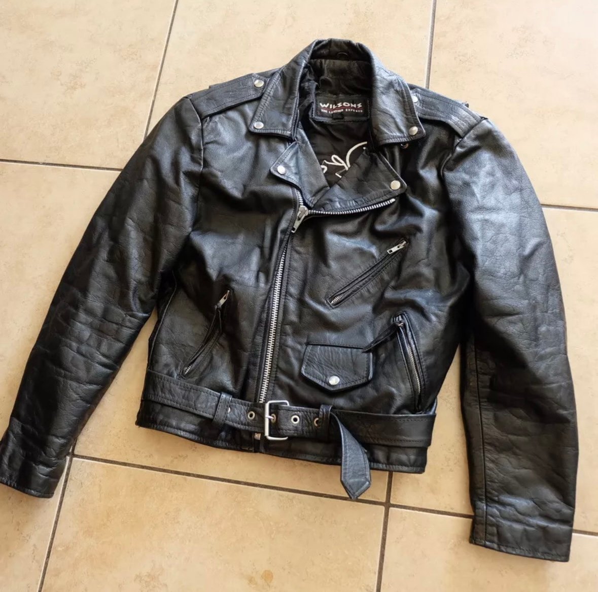 Wilsons leather jacket size M regular