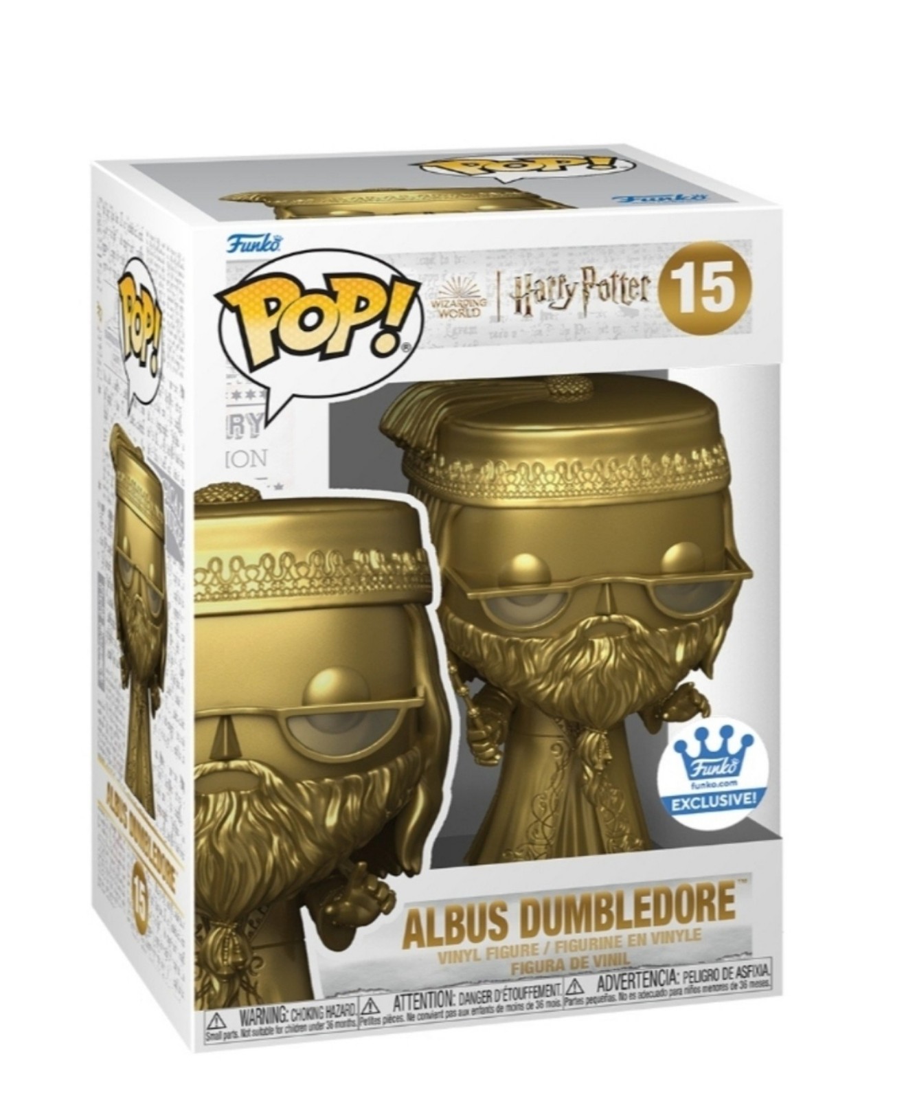 Harry Potter Albus Dumbledore GOLD EXCLUSIVE Funko Pop