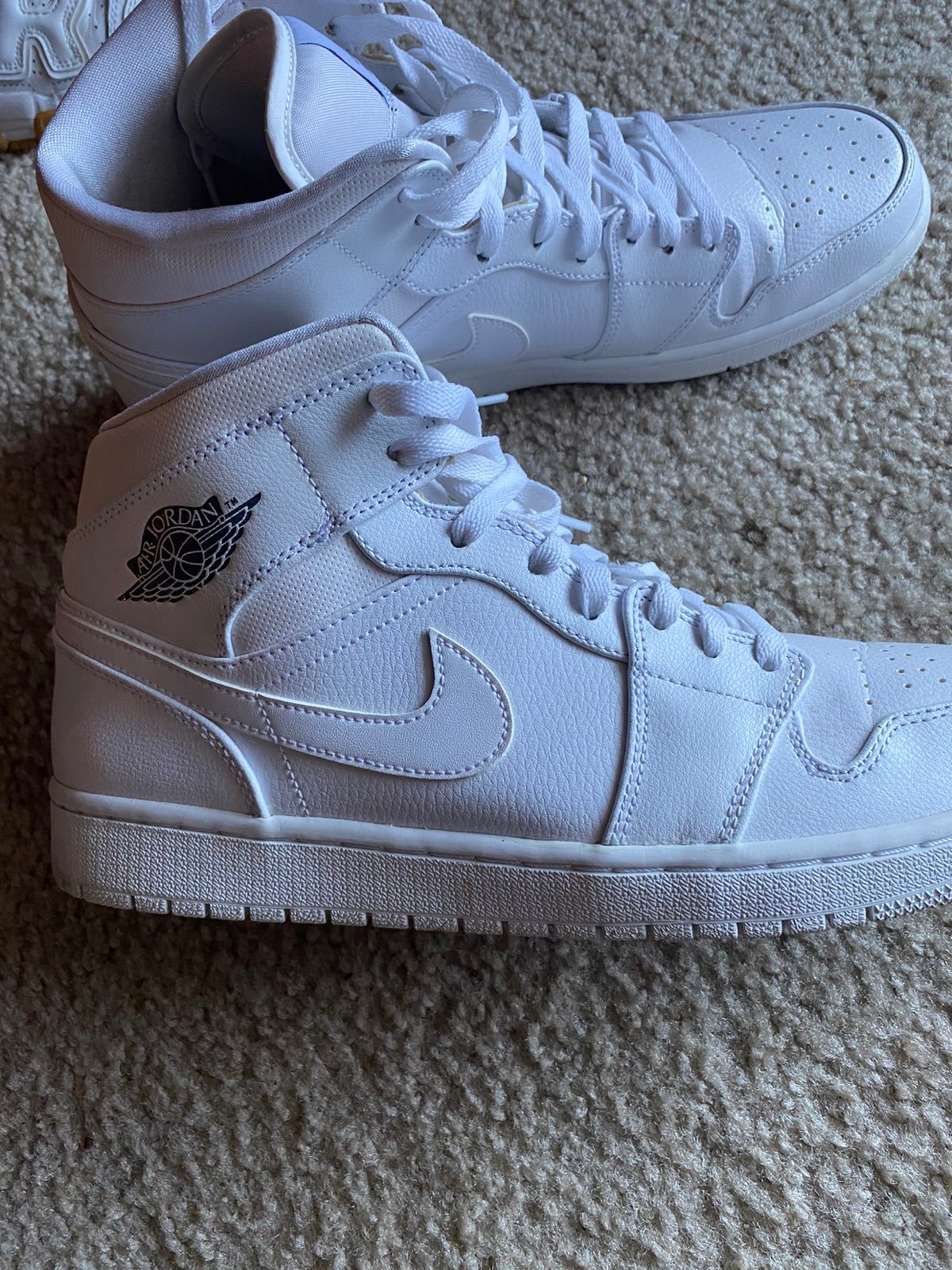 White man Nike sneakers
