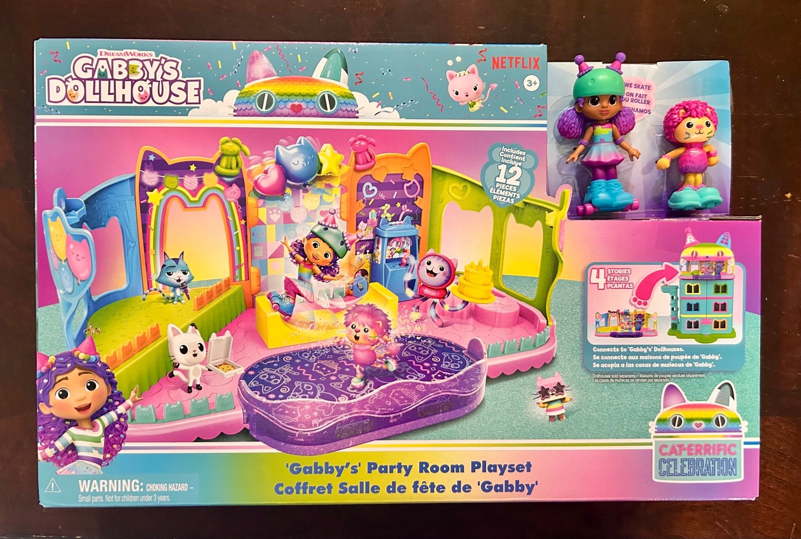 Gabby’s Dollhouse, Party Room Playset with Toy Figures 01239