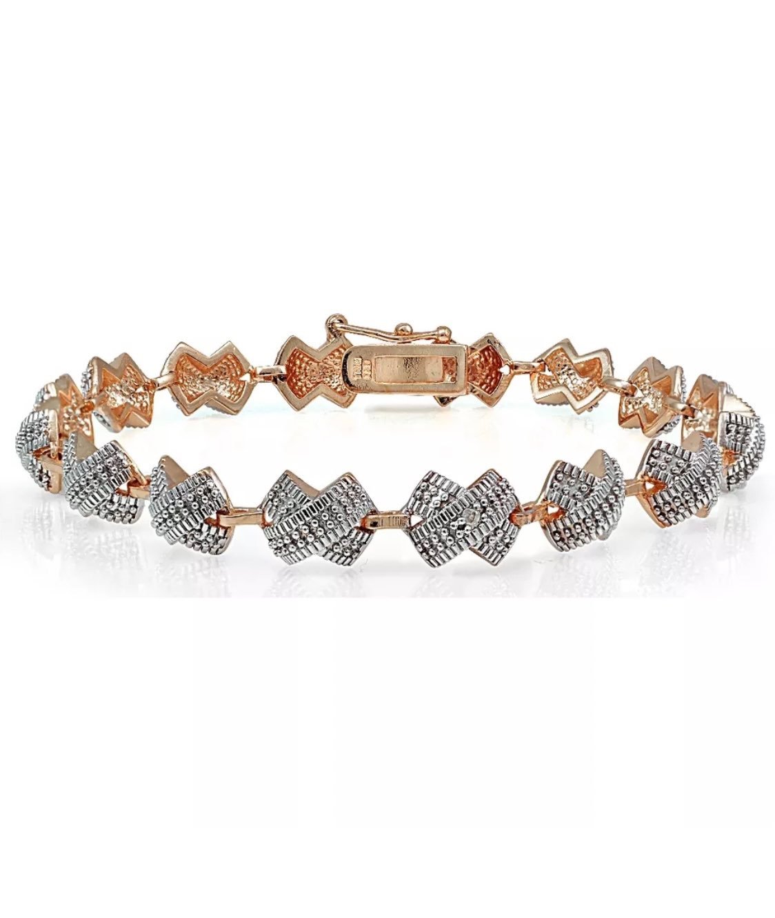New Genuine .75ctw Diamond X's Tennis Bracelets 7.5!