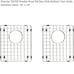 NEWStarstar 50/50 Double Bowl Kitchen Sink Bottom Two Grids Stainless Steel16x14