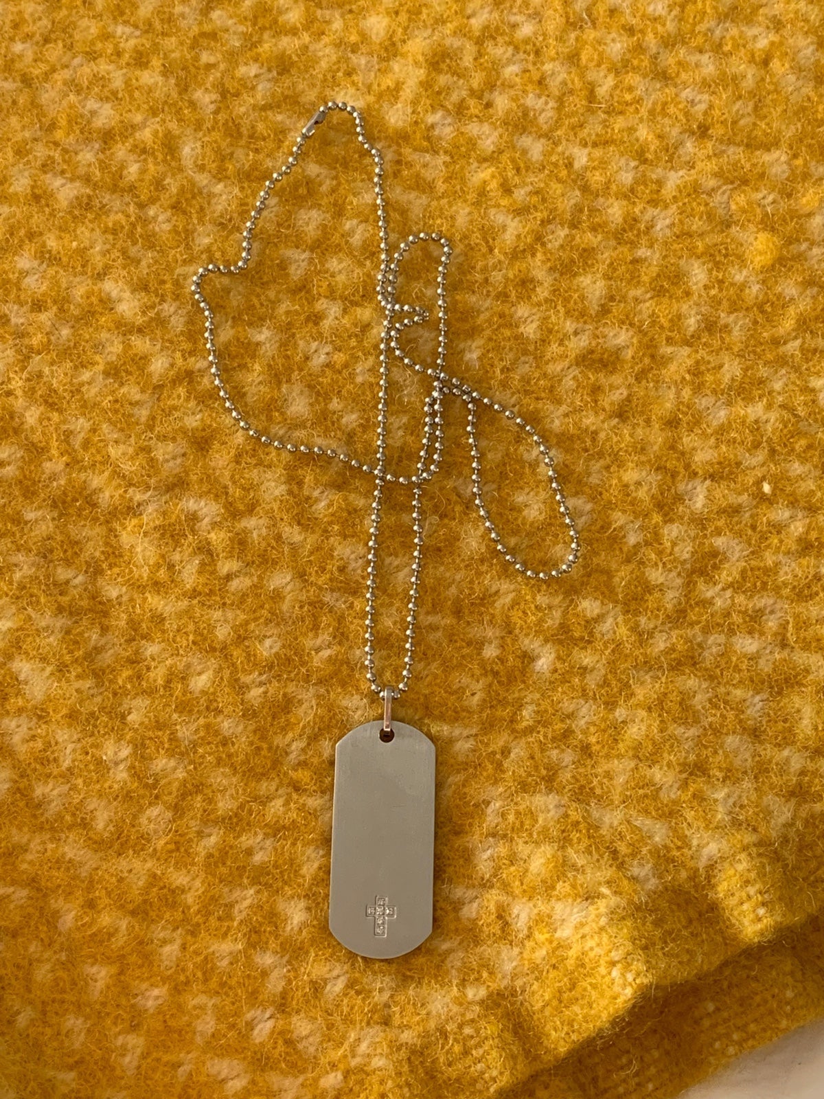 Men’s Stainless Steel Dog Tang necklace