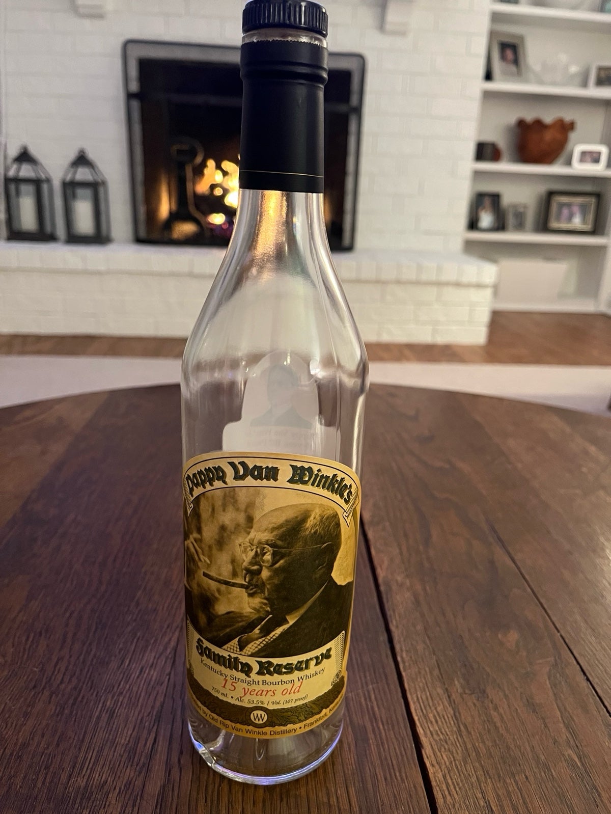 Pappy Van Winkle 15 Year Pappy Van Winkle Family Reserve Empty Bottle
