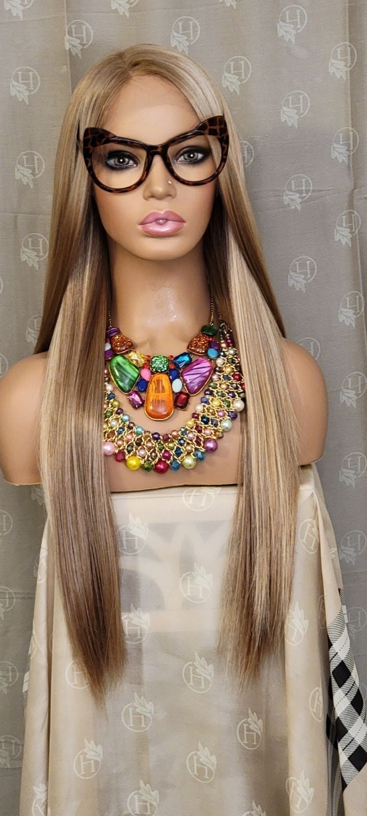 Blonde golden kissed h.d lace wig