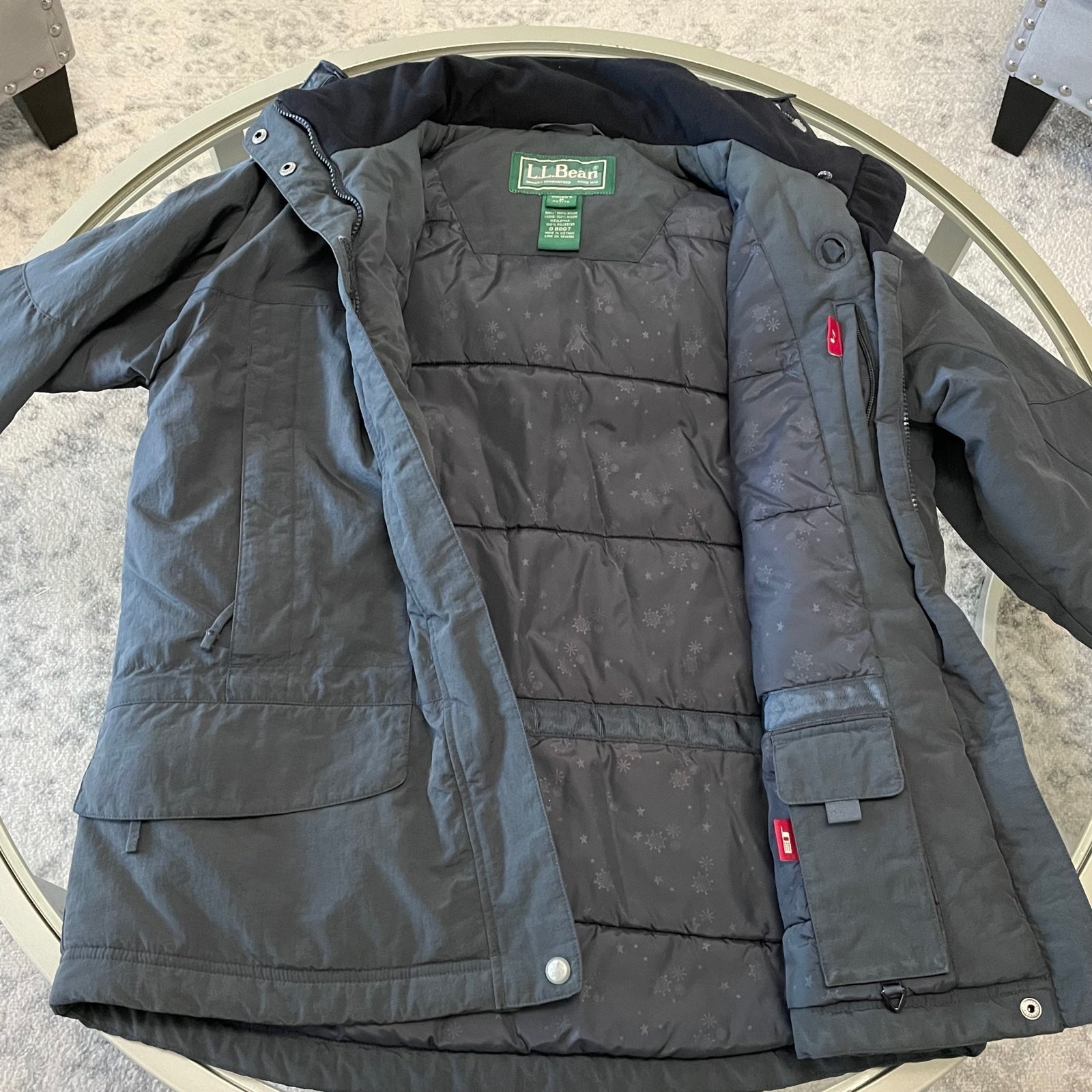 LL Bean Puffer Black on sale Jacket