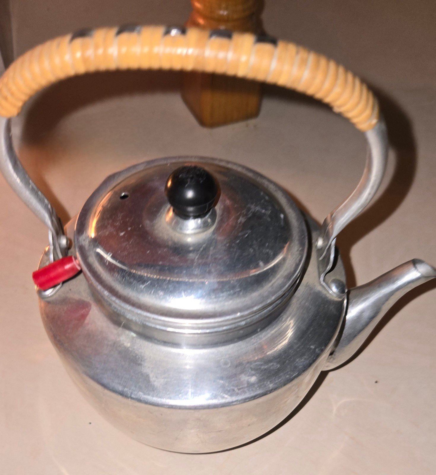 vintage 50s aluminum tea kettle from Japan