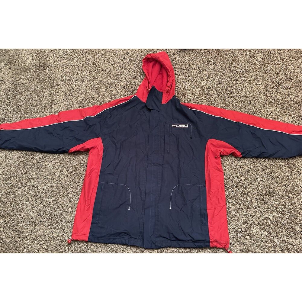 Vintage FUBU FB Sport Windbreaker Jacket Full Zip Mens Size XL