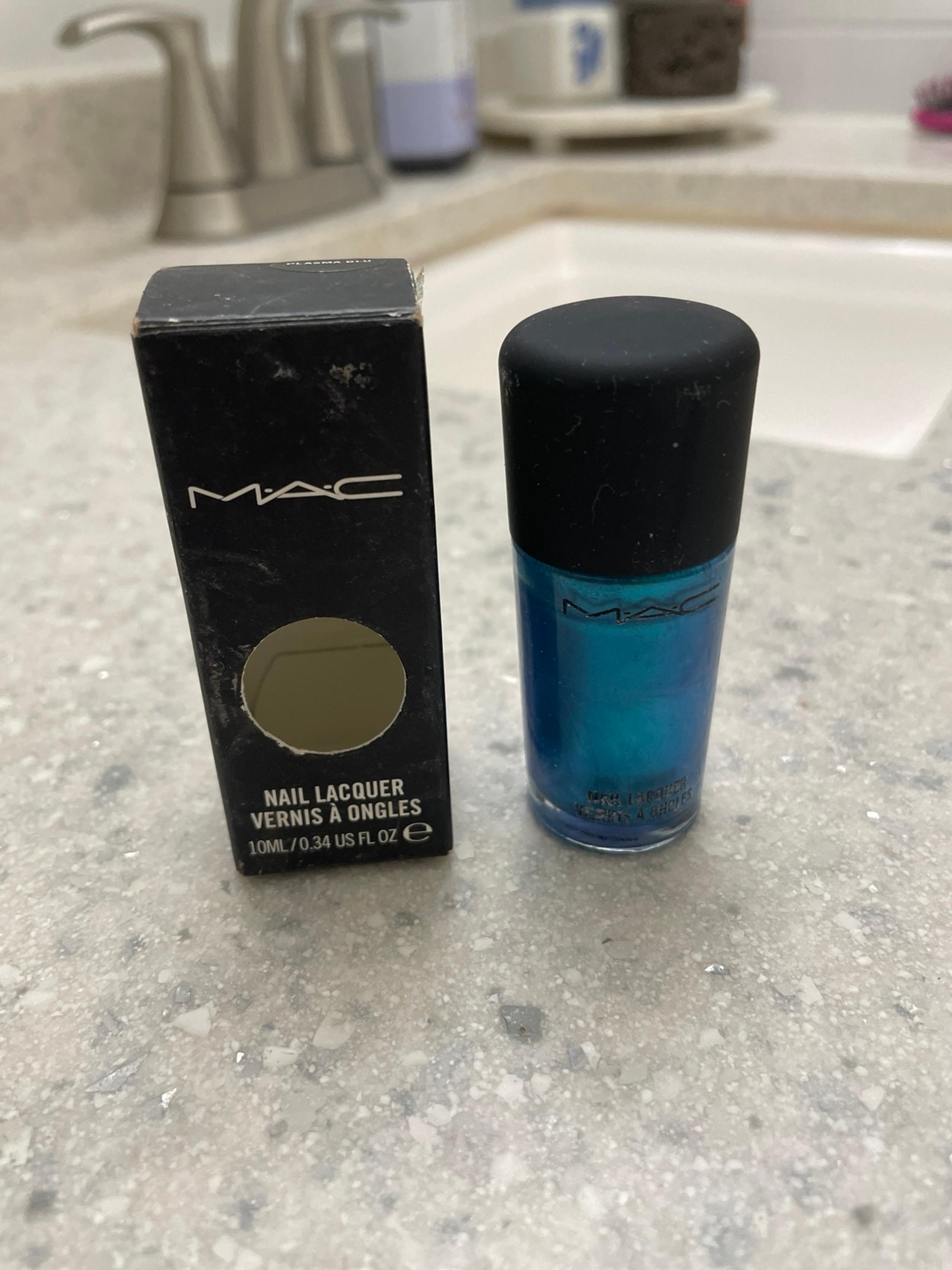 Mac cosmetics nail polish discontinued HTF plasma blu