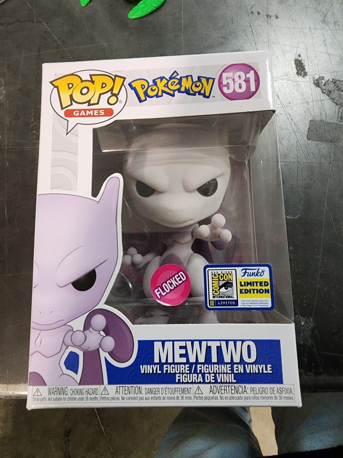 SDCC FLOCKED MEWTWO