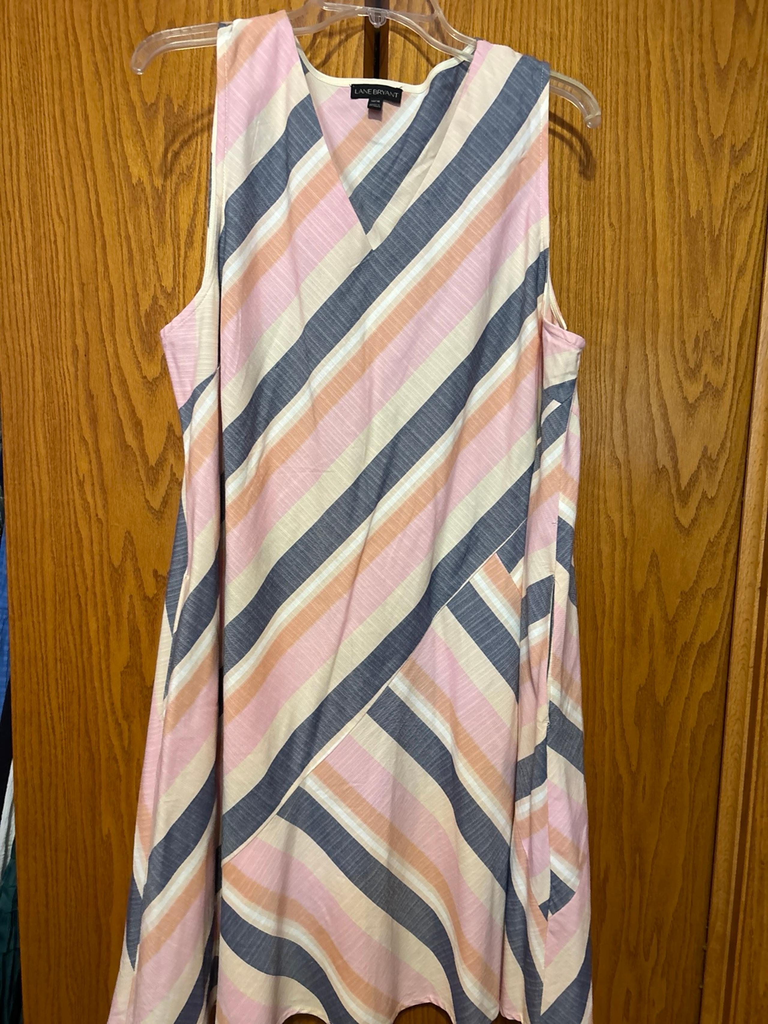 Striped linen dress