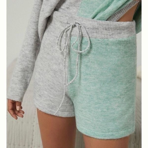 Anthropologie Saturday Sunday Lea Colorblocked Knit Lounge shorts Size 1X