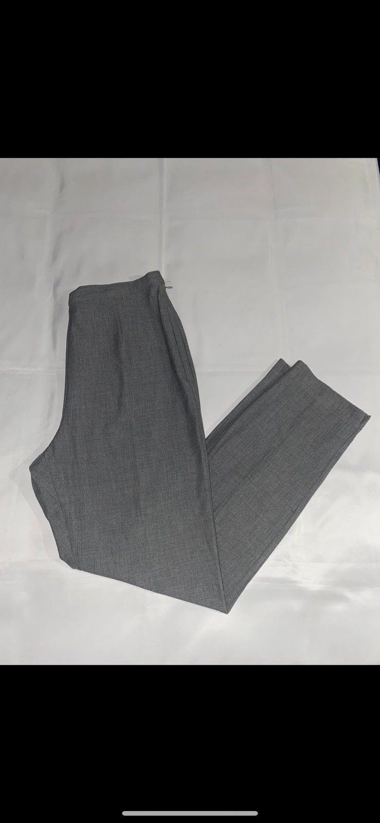 Sigrid Olsen Sport High Rise Side Zipper Closure Gray Dress Pants