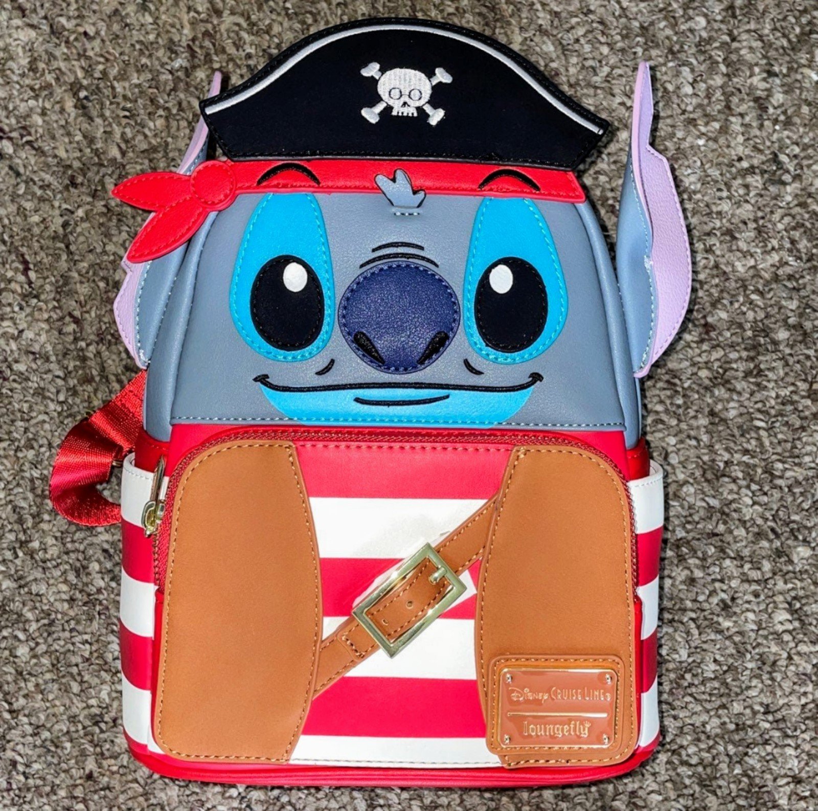 Loungefly Pirate Stitch Disney Cruise Line Exclusive mini backpack