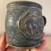 Studio Pottery Bear Mug Set Of 4