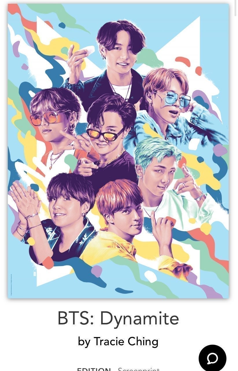 BTS Dynamite Screen Print LimitedEdition