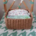 Small Wicker Baskets for Organizing, Recycled Paper Rope Storage Bin