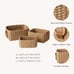 Small Wicker Baskets for Organizing, Recycled Paper Rope Storage Bin