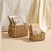 Small Wicker Baskets for Organizing, Recycled Paper Rope Storage Bin
