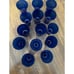 Handblown blue glasses goblets Isreal 15 pieces beautiful