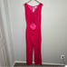 Lovers and friends hot pink cut out Sharon knit jumpsuit size XL
