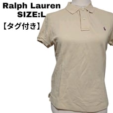 Excellent Condition✨ Ralph Lauren Short Sleeve Polo Shirt, Pique, Size L, One-Point Embroidery