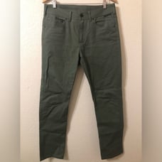 Alchemy Equipment Organic Cotton Canvas Jeans in Deep Lichen Green - Size 32